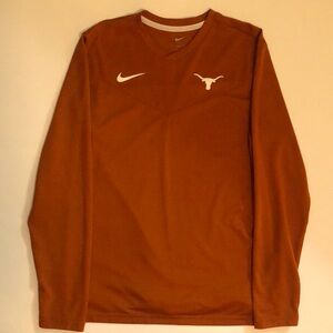 Texas Longhorns, dri-fit, long sleeve shirt,medium. Excellent condition!!